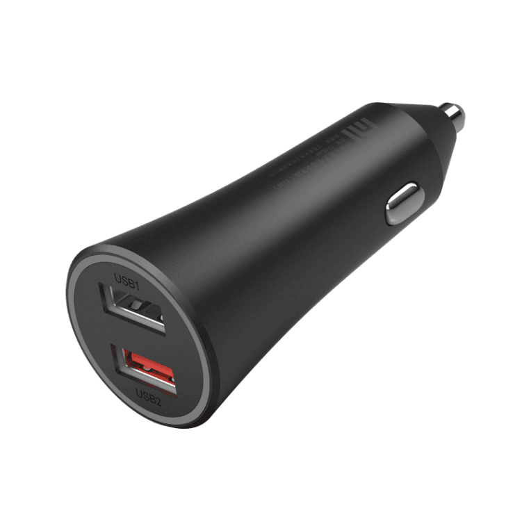 Xiaomi Mi 37W Dual-Port Carregador de Isqueiro Preto