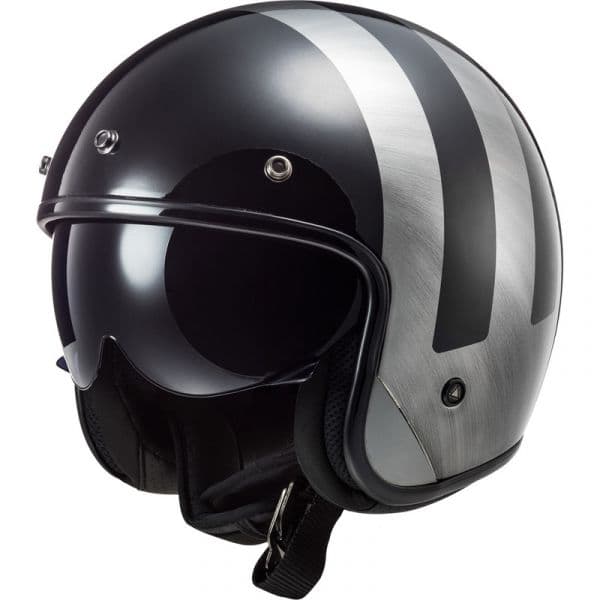LS2 Capacete OF601 Bob Hpfc Lines Black Jeans Xs