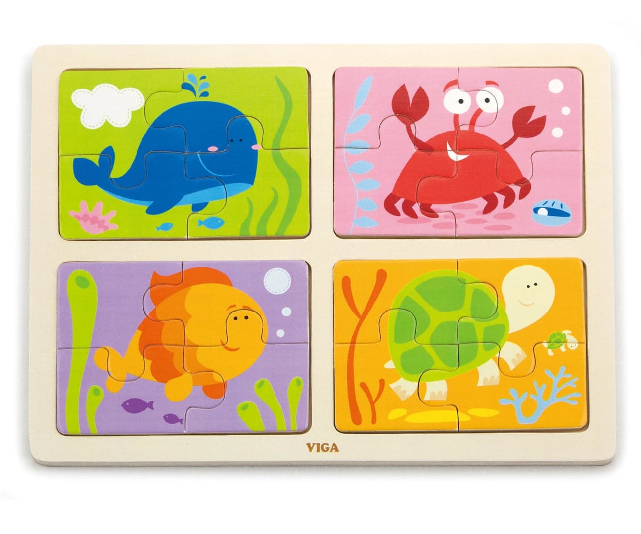 Puzzles On A Pad 4In1 Mar Viga