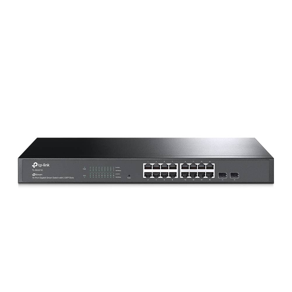 Tp-link Switch JetStream 16 Portas Gigabit Smart Switch com 2 slots SFP
