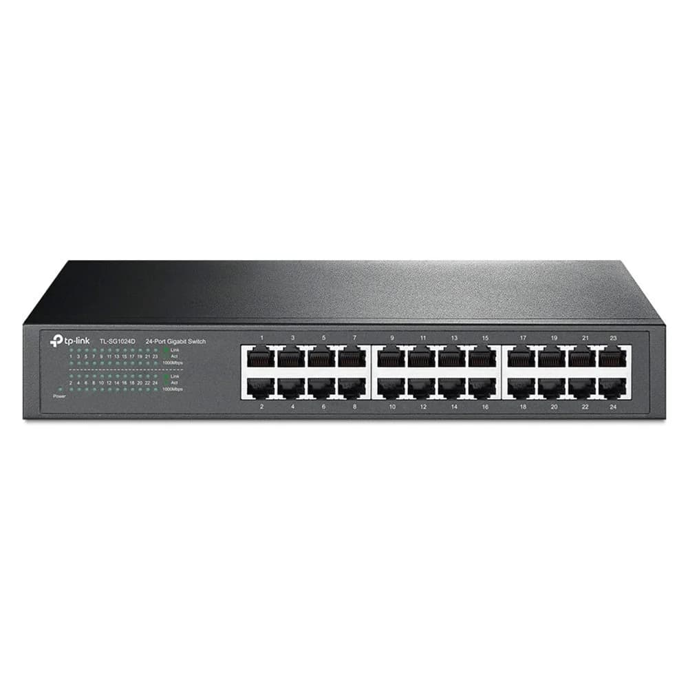 TP-Link TL-SG1024D Não-gerido Gigabit Ethernet (10/100/1000) Cinz