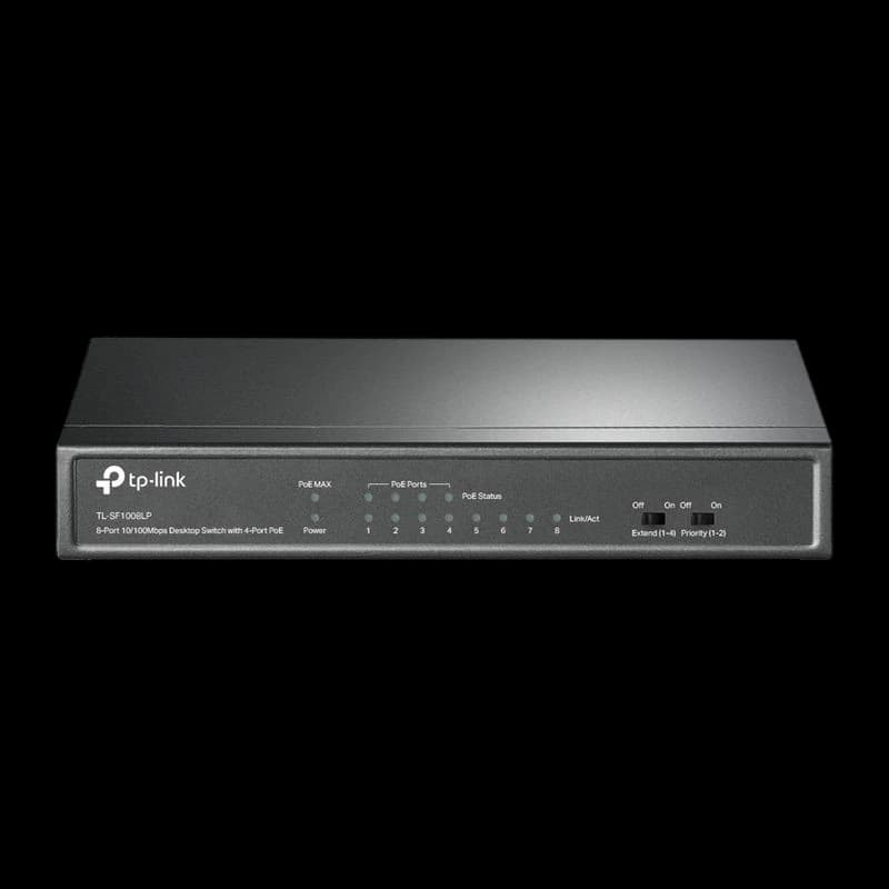 TP-Link TL-SF1008LP Fast Ethernet (10/100) PoE – Switch de secretária