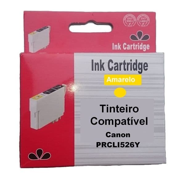 TINTEIRO CANON COMPATÍVEL CLI-526Y AMARELO