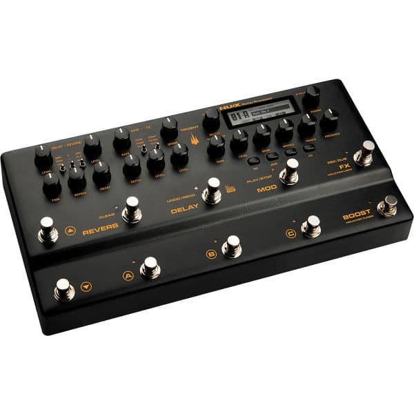 Nux Pedaleira para Guitarra Elétrica Trident MNE-5 Multi-efeitos e Modelador de Amplificador