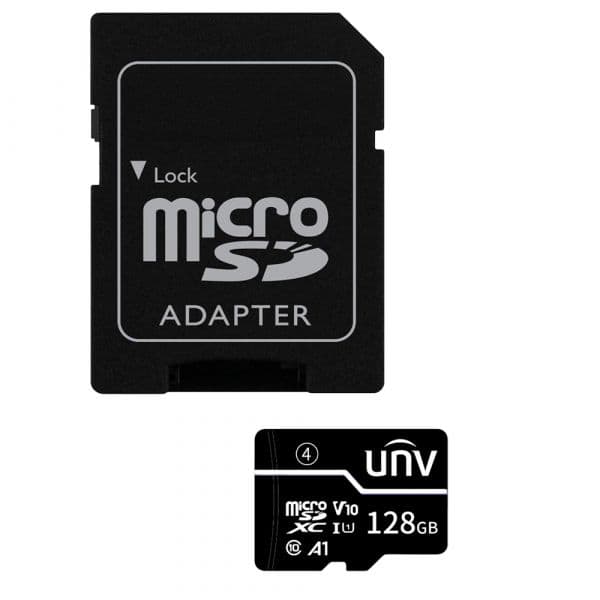 Uniview 128GB MicroSD C10 A1 UV-TF-128G-T-C + Adaptador