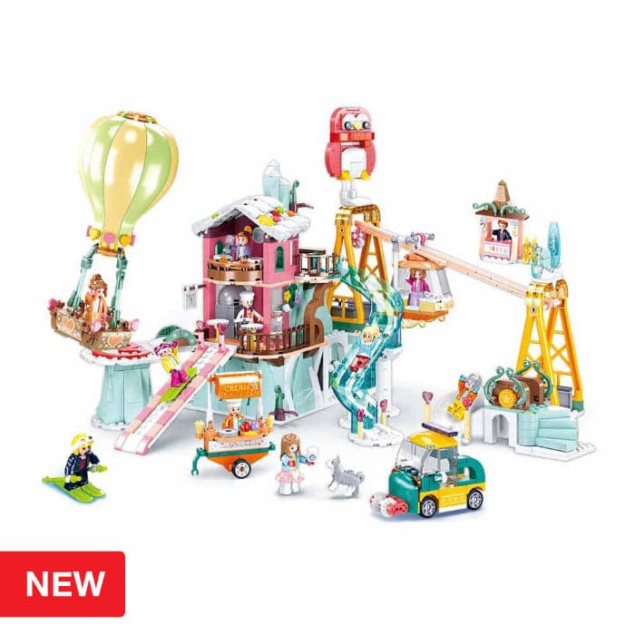 Sluban Girls Dream Winter Estância de Ski 1065 Peças