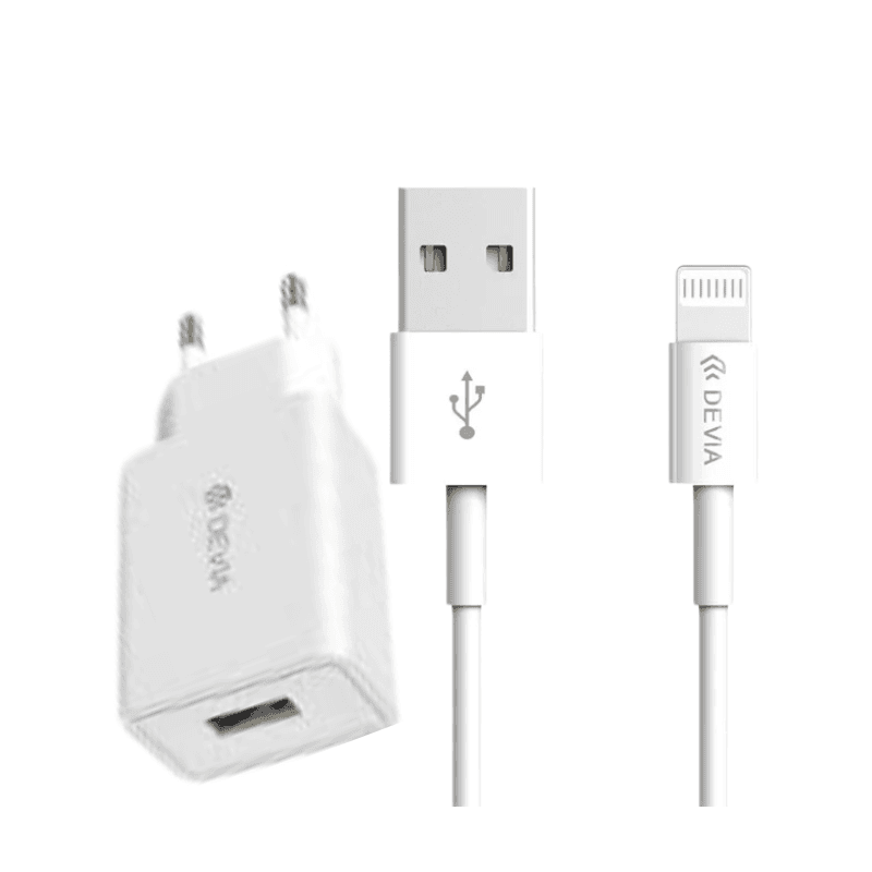NÚCLEO DEVIA RLC-526 USB A + CABO USB A - LIGHTNING 1M - Tuga Mobile