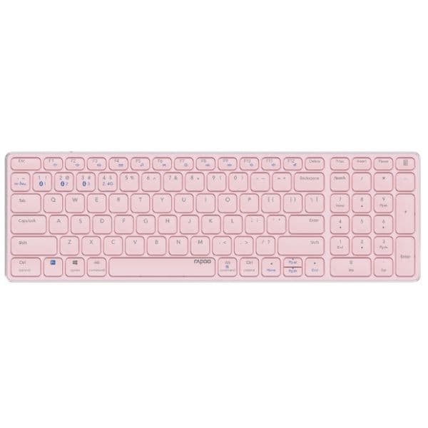 Teclado E9700M Multi-mode Wireless Ultra-slim PT Rosa