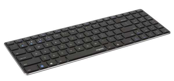 TECLADO RAPOO E9100M MULTI-MODE WIRELESS ULTRA-SLIM BLACK