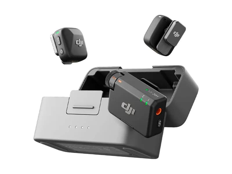 DJI Mic Mini (2 TX + 1 RX + Caixa de Carregamento Bluetooth (Preto)
