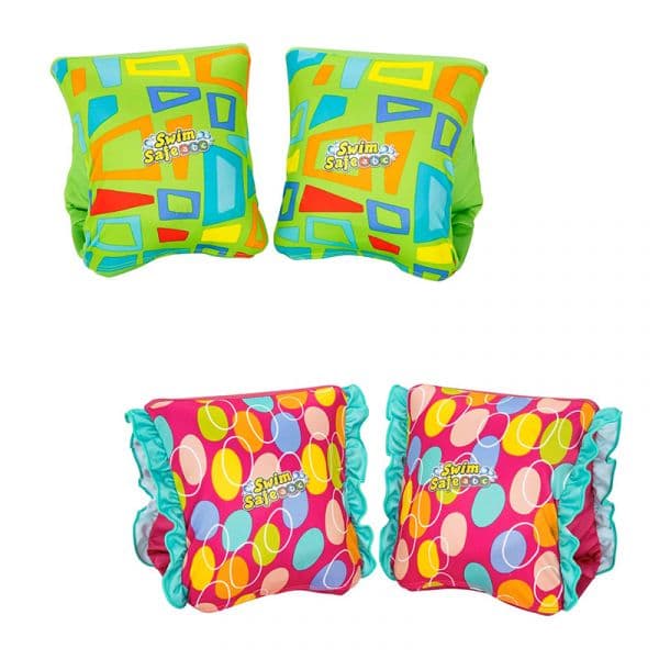 Bestway Braçadeiras Insufláveis Textil Suave Color Sortido UPF 50+ 38x16,5 cm +3 a 6 Anos