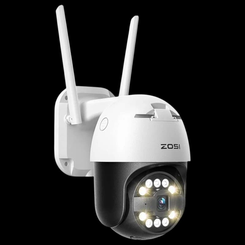 ZOSI C296 5MP 3K WiFi P/T PoE IP66 Branco + Cartão microSD 32GB IP