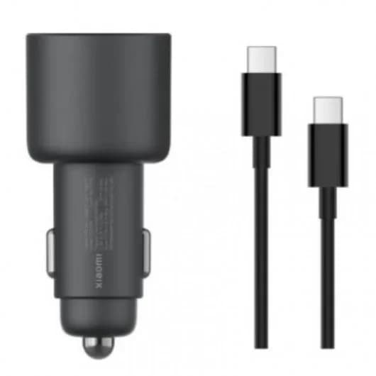 Xiaomi 67W Car Charger Carregador Carro 2x USB-C + Cabo USB-C Preto