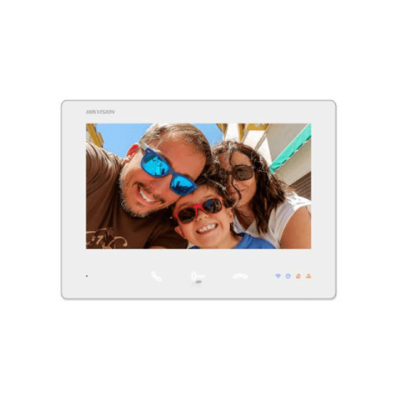 Hikvision Monitor Videoporteiro DS-KH7300EY-WTE2/White 7" TFT Tátil 2 Fios HD Wifi