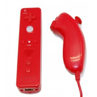 Comando Wii Remote c/ Wii Motion Plus + Nunchuck Azul