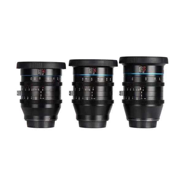 Objetiva Sirui Jupiter Set de 3 Ojectivas (24mm, 35mm, 50mm) Montagem PL