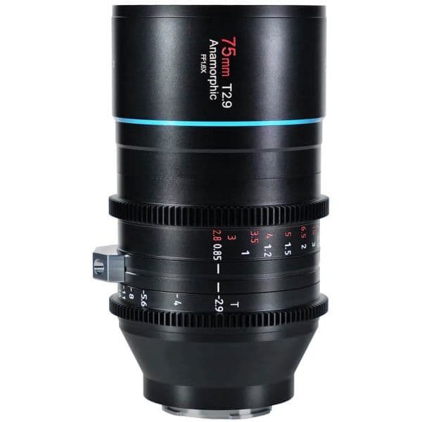 Objetiva Sirui Venus 75mm T2.9 Anamórfica 1.6X Montagem Canon RF