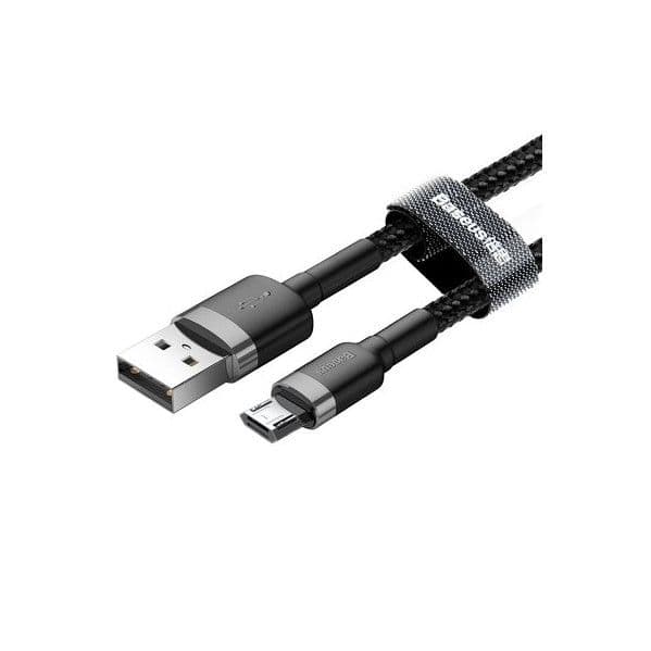 Baseus Cabo Baseus Cafule Micro 2,4A 1M Gray+black Camklf-B91