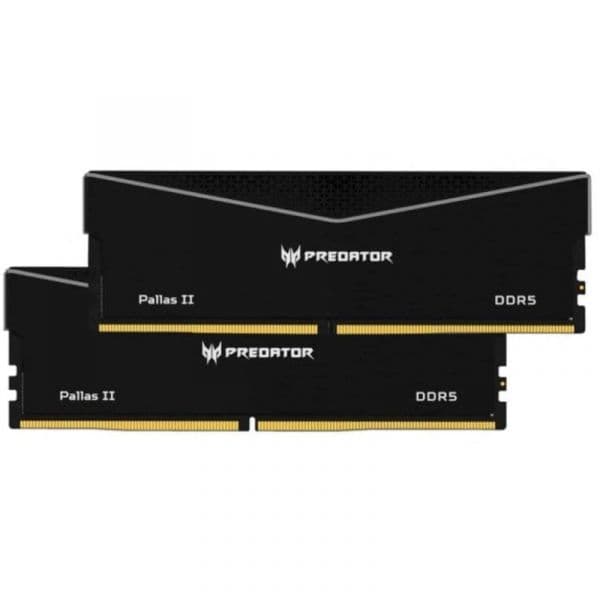 Memória RAM Acer Predator Pallas II DDR5 6000MHz 32GB 2x16GB CL34 Preta Intel XMP 3.0 e AMD EXPO