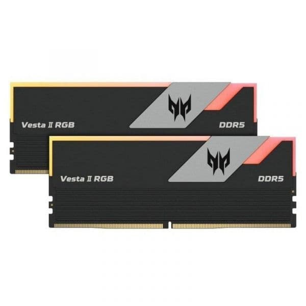 Memória RAM Acer Predator Vesta II RGB DDR5 6000MHz 32GB 2x16GB CL34 AMD EXPO e Intel XMP