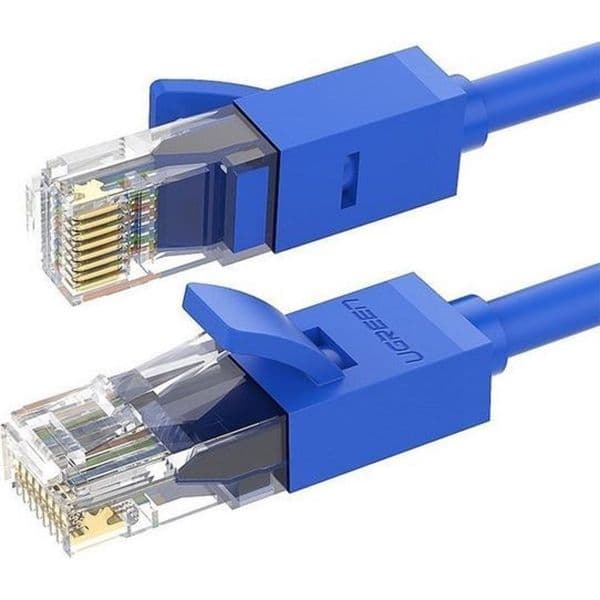 UGREEN Cabo de Rede NW102 Cat6 U/UTP 26AWG 1m Azul