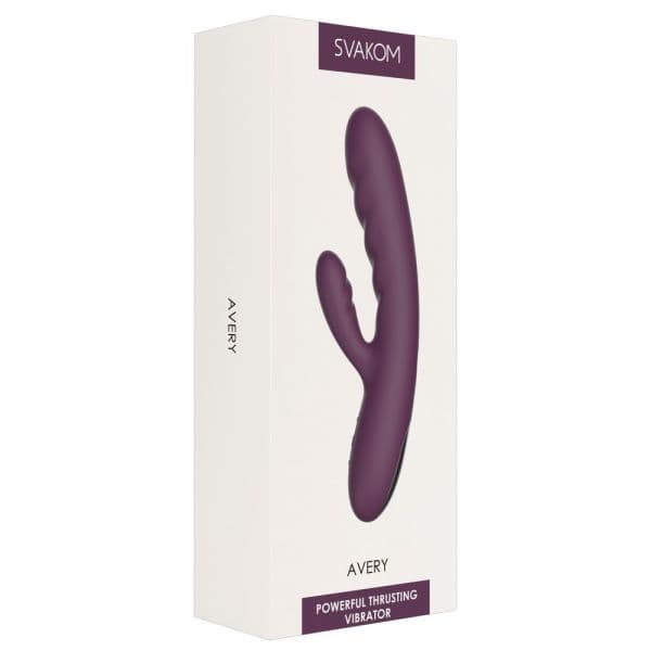 Svakom Avery Vibrador Recarregável com Sugador de Clítoris Strawberry Pink 19.1 cm
