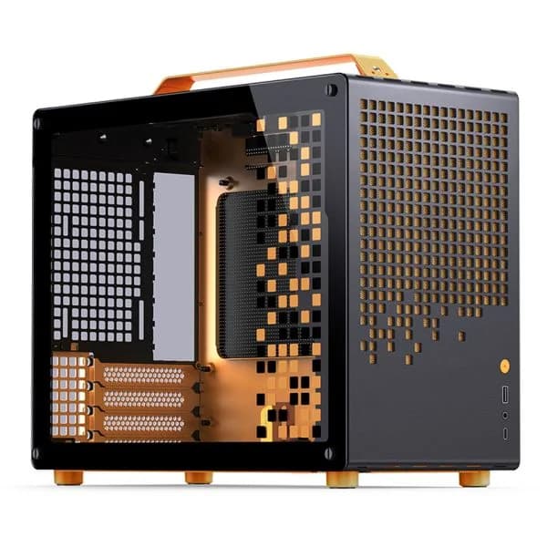 Jonsbo Micro-ATX Z20 Preto/Laranja
