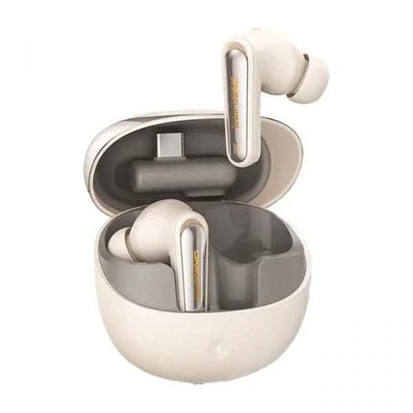 Onikuma TX610 TWS Bluetooth 5.4 ANC ENC Baixa Latência Bege