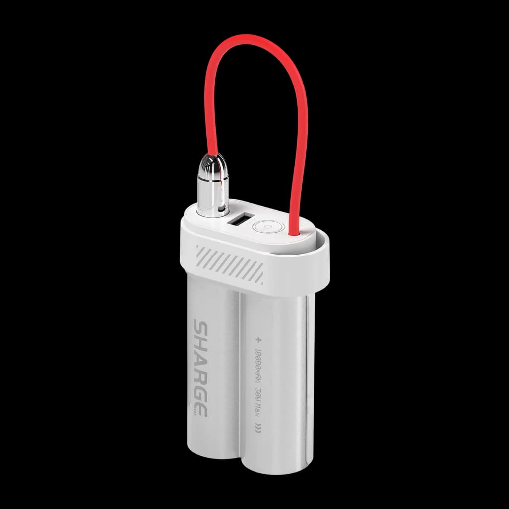 SHARGE Pouch Mini 30 W 10 000 mAh com cabo USB-C integrado – Power Bank