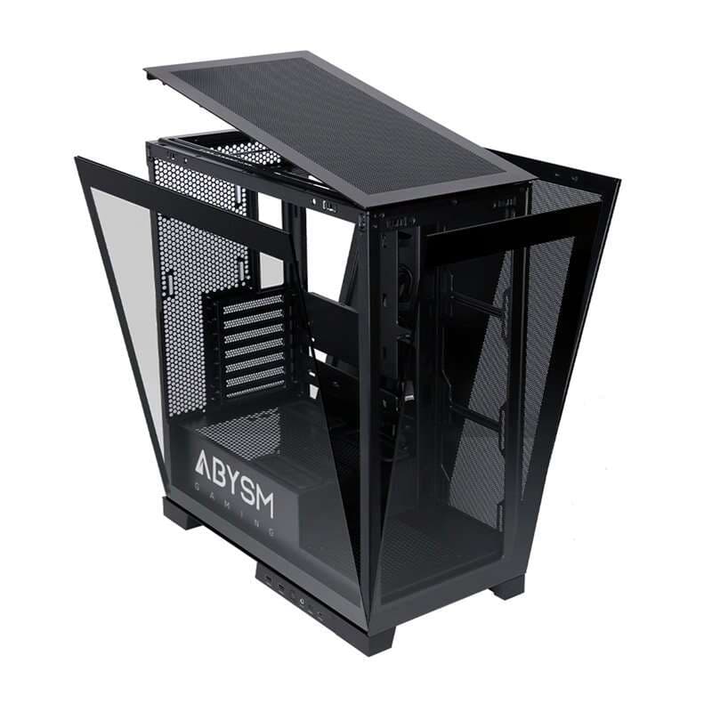 CAIXA ATX DE PC GAMING ABYSM DANUBE SERIES SAVA H500 PRETO