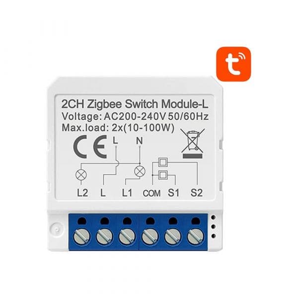 AVATTO Relé Smart Switch LZWSM16-W2 s/Neutro