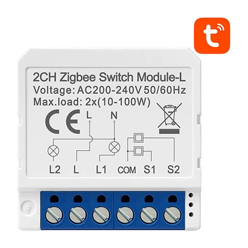 AVATTO Relé Smart Switch LZWSM16-W2 s/Neutro