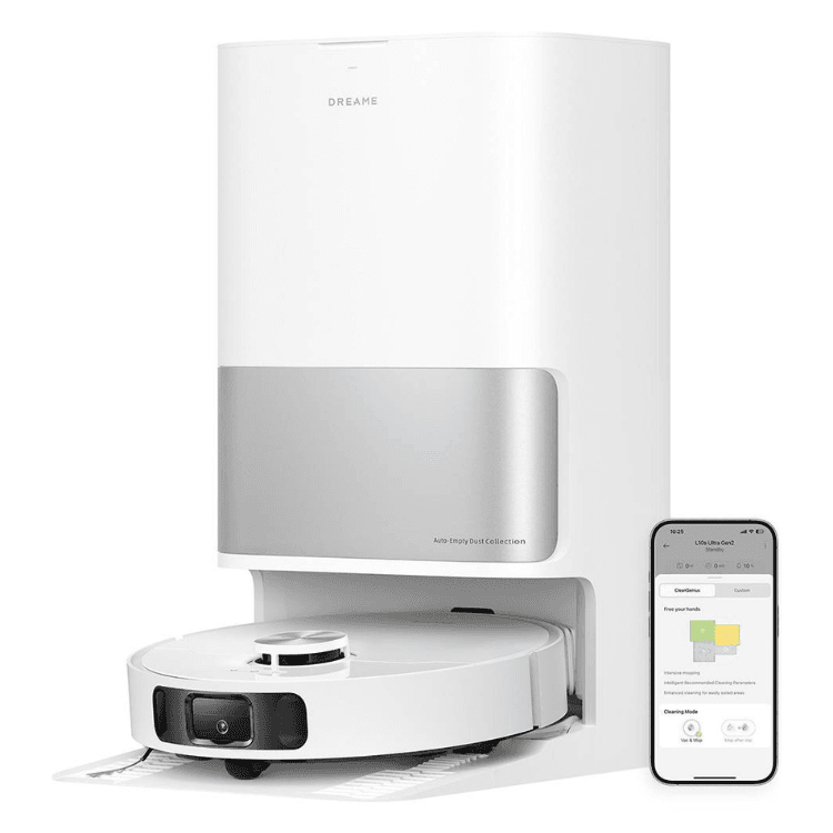 Dreame L10s Ultra Gen 2 Robot Aspirador e Limpador de Chão com Base de Esvaziamento Automático Branco