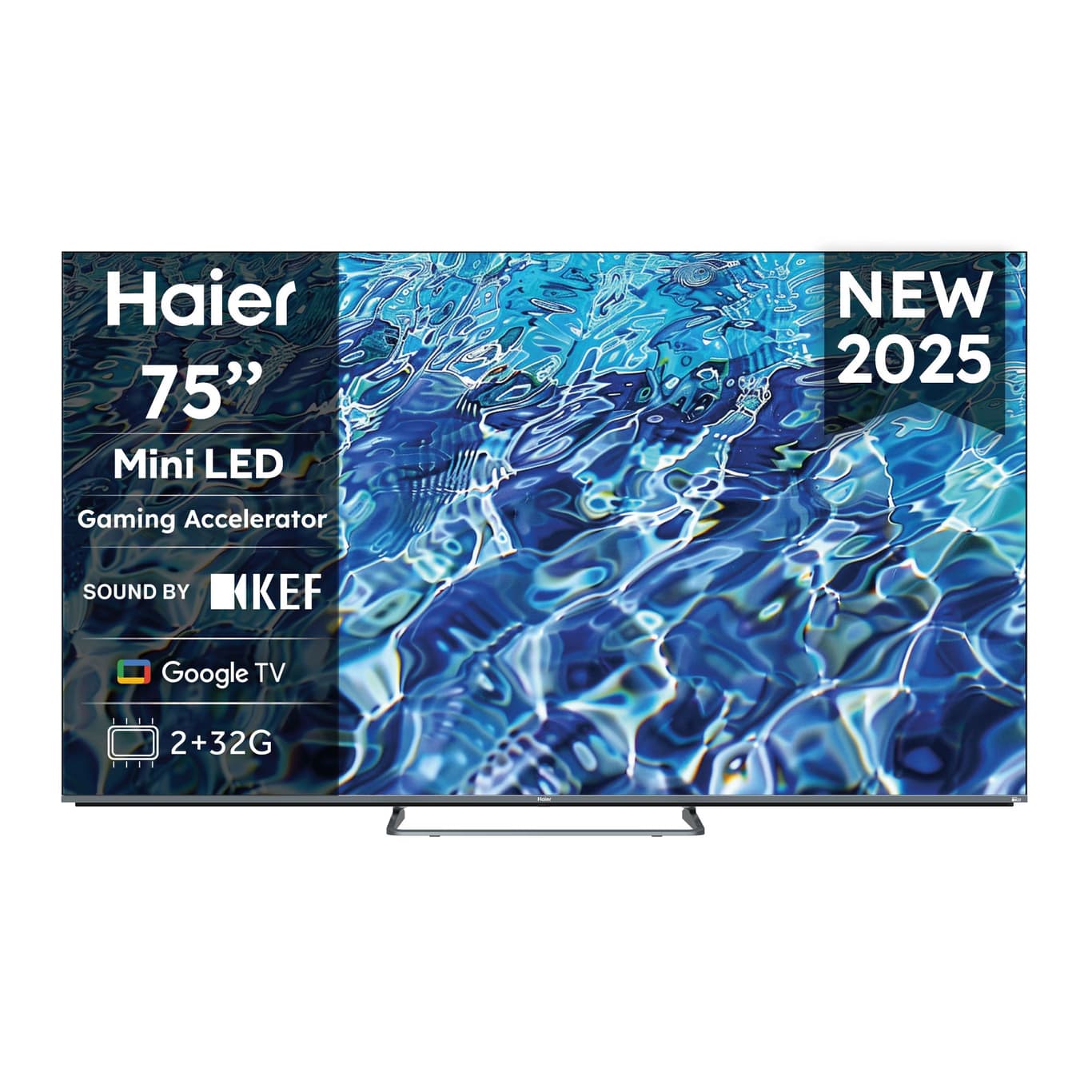 TV Haier 75" H75M80FUX Mini LED Smart TV Google TV 4K HDR