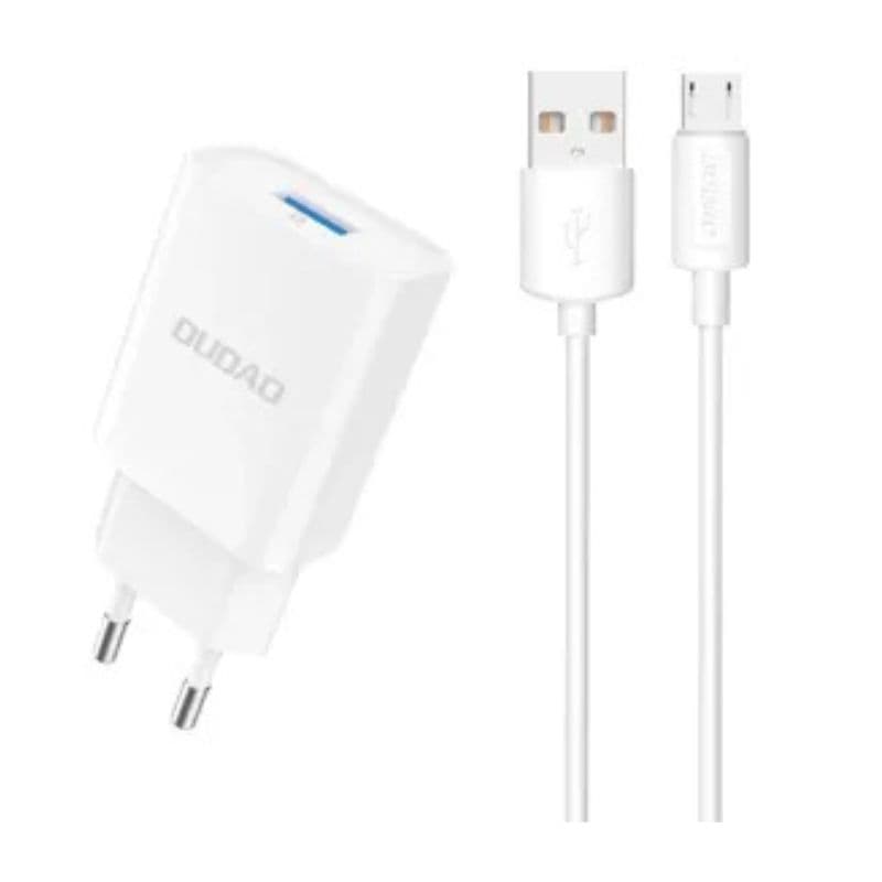 NÚCLEO DUDAO A20EUL USB A 18W + CABO USB A - LIGHTNING 1M - Tuga Mobile
