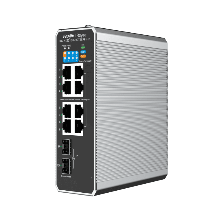 Ruijie Networks Switch 10 Portas RG-NIS2100-8GT2SFP-HP