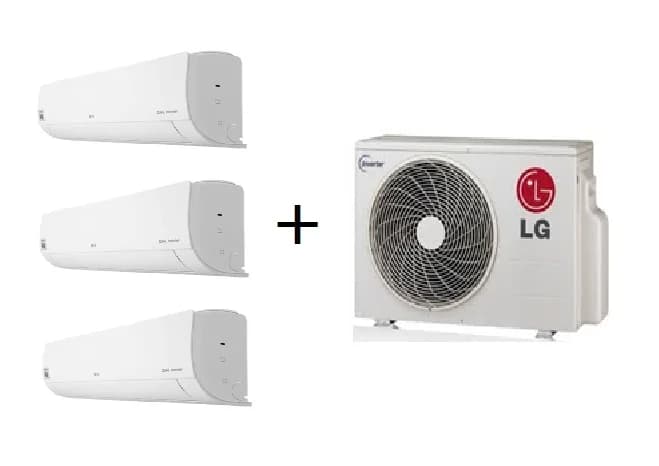 LG MULTI-SPLIT 3X1 STANDARD R32 C/ PLACAS WIFI (7000+7000+12000 BTUS)
