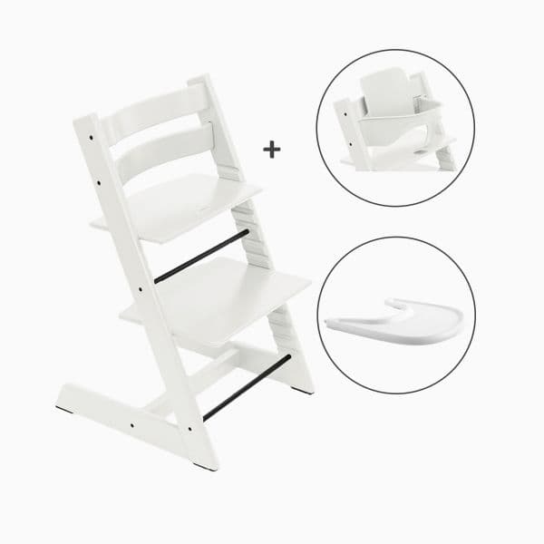 Stokke Bundle Tripp Trapp + Babyset + Bandeja White