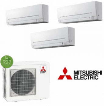 Sistema Multi-Split Mitsubishi Electric 3x1 com Wi-Fi Integrado e Máxima Eficiência Energética