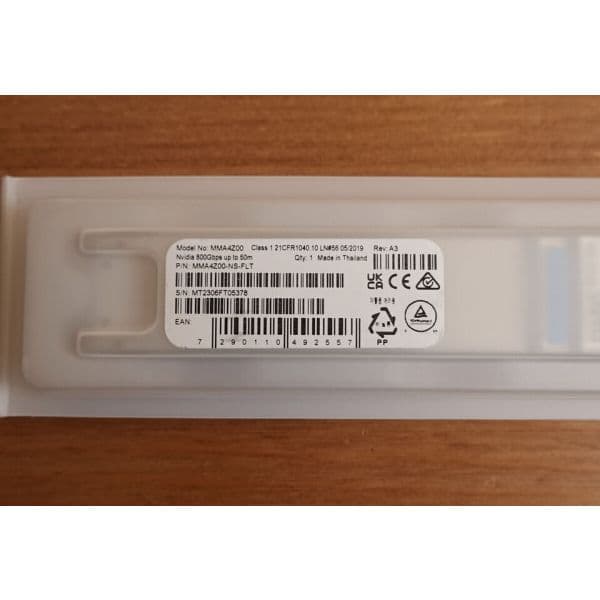 Nvidia MMA4Z00-NS Transceptor OSFP Twin Port Ethernet 800Gbps Multimodo MPO-12/APC 50km 850nm