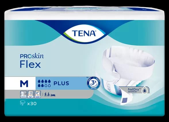 Fralda Tena Flex Plus x30 unidades (MÉDIO)