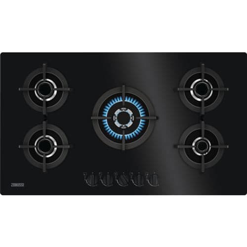 Placa a Gás Zanussi ZGO98520BA | 88 cm | 5 Zonas | Preto