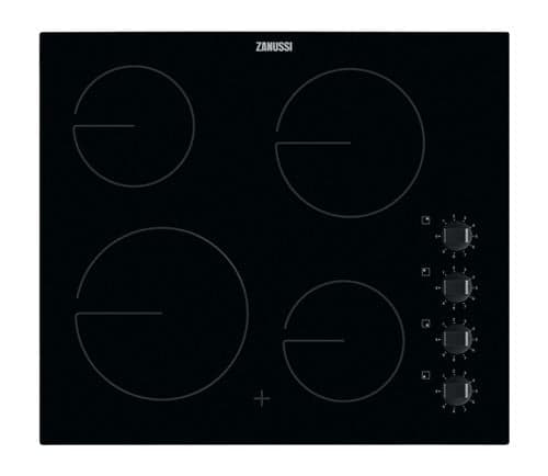 Placa de Vitrocerâmica Zanussi ZHRN640K | Elétrica | 59 cm | 4 Zonas | Preto