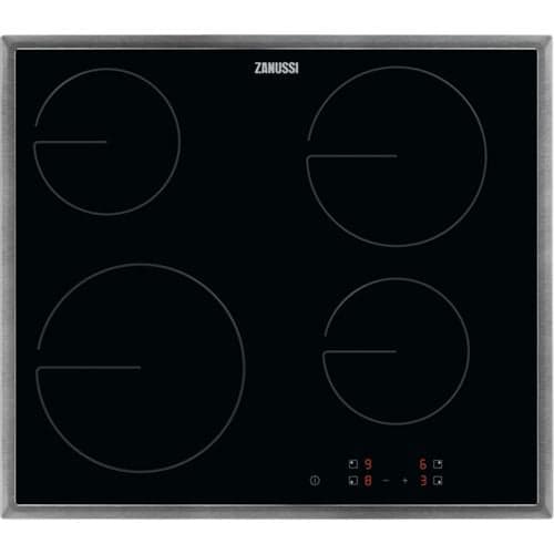 Placa de Vitrocerâmica Zanussi ZHRN641X | 57,6 cm | 4 Zonas | Preto
