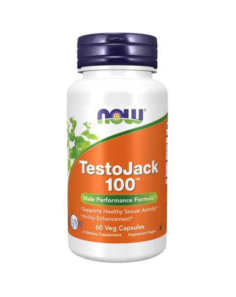 Now TestoJack 100 60 Cápsulas Vegetais