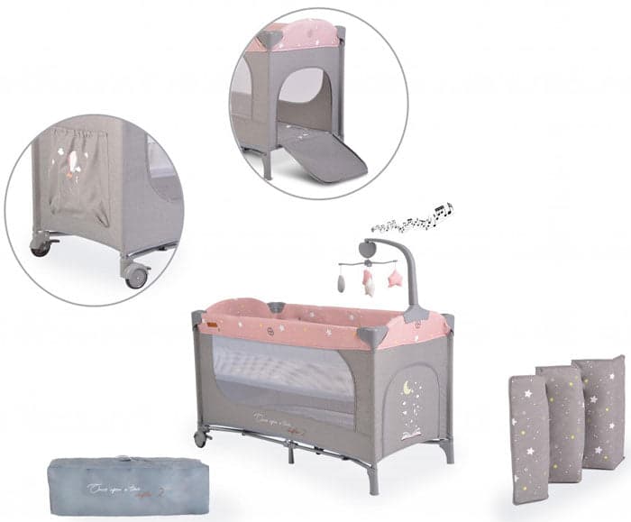 Cama de viagem Cangaroo Once upon a time 2 Pink