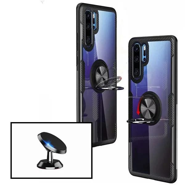 Kit Suporte Magnético de Carro + capa case 3X1 Clear Armor para Xiaomi Redmi Note 10 Lite