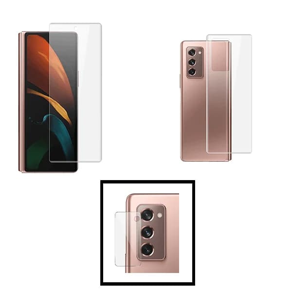 Kit Película Protectora de Hydrogel Verso + Frente + Câmara para Samsung Galaxy Z Fold3 5G