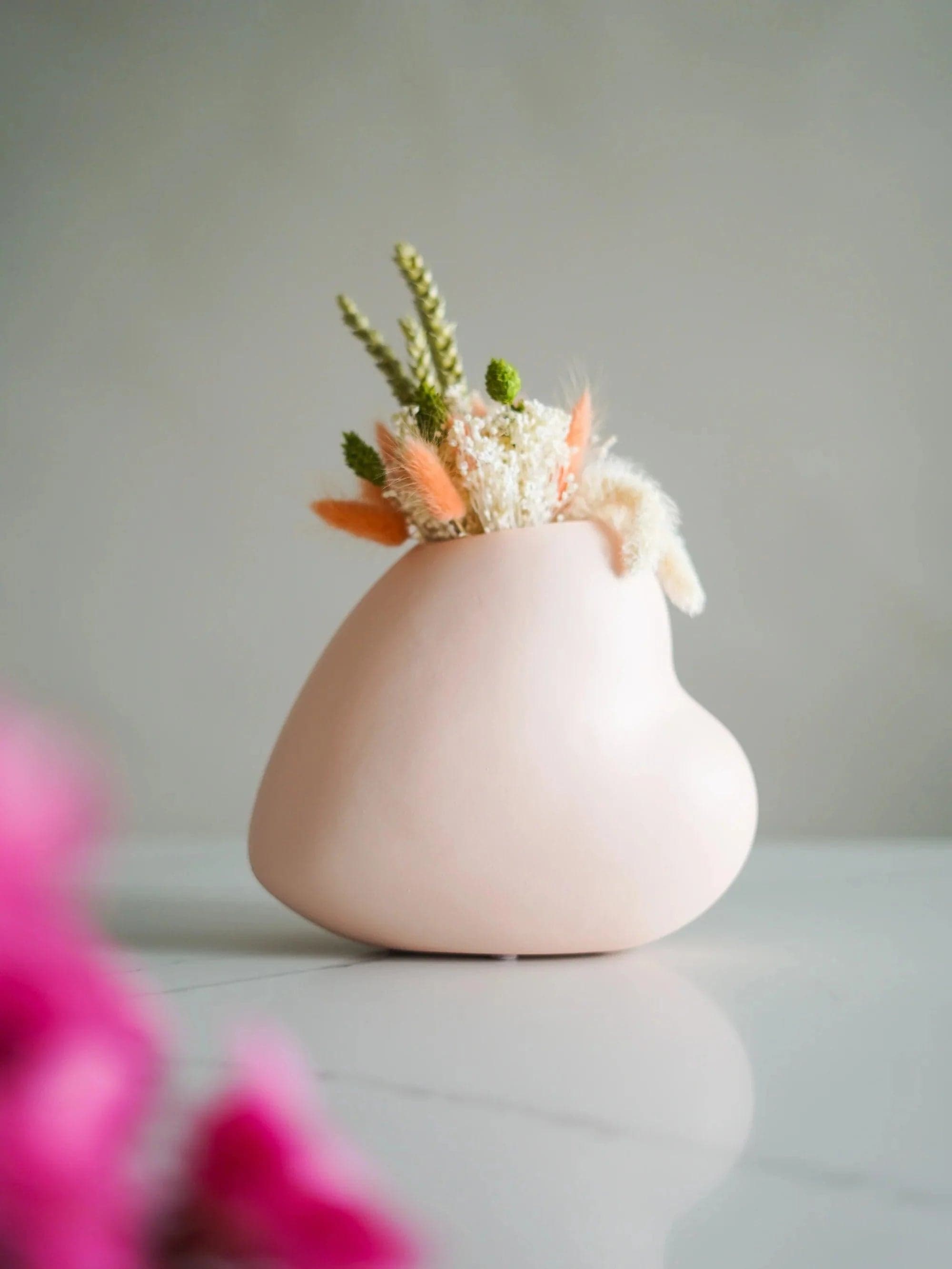 CerAmor Cerâmica Jarra Amor em Flor com Flores