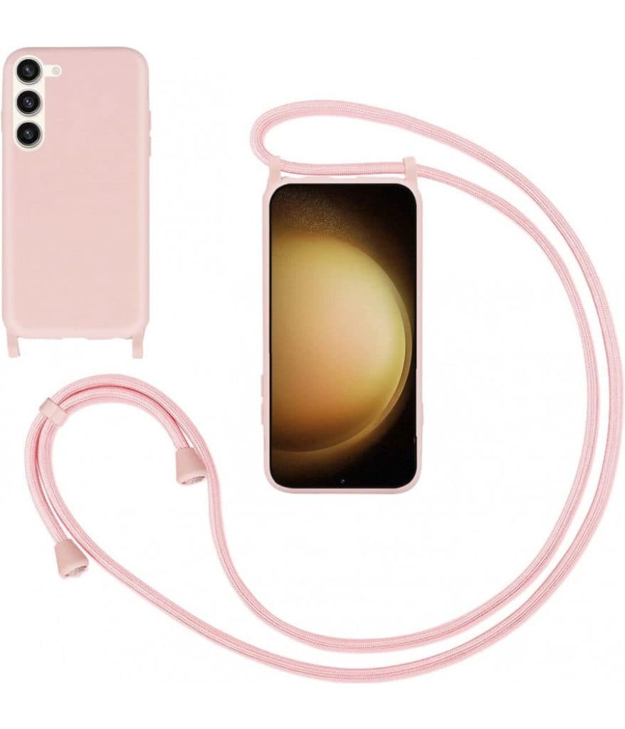 Capa Silicone Líquido Samsung S21 FE Cordão Rosa